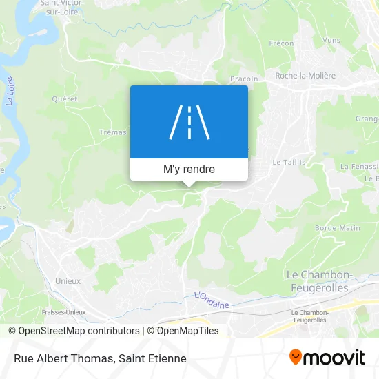 Rue Albert Thomas plan