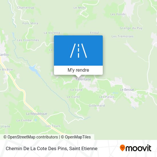 Chemin De La Cote Des Pins plan