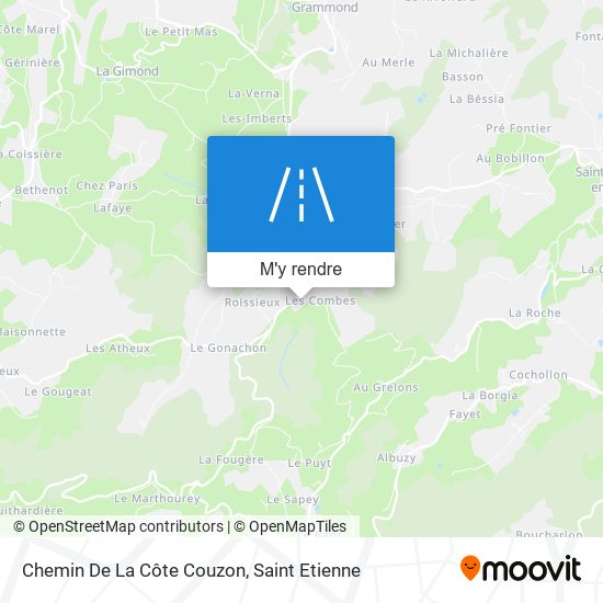 Chemin De La Côte Couzon plan