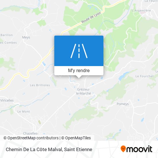 Chemin De La Côte Malval plan