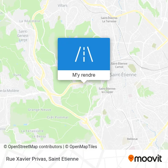 Rue Xavier Privas plan