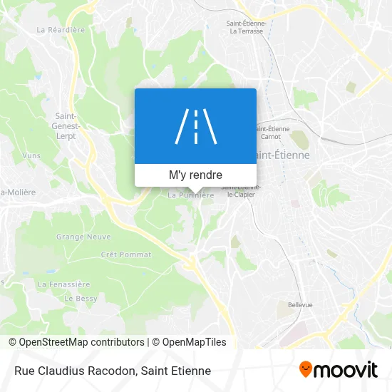 Rue Claudius Racodon plan