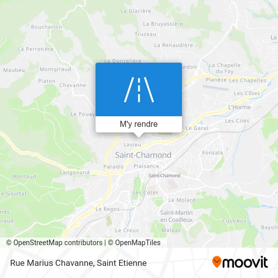 Rue Marius Chavanne plan