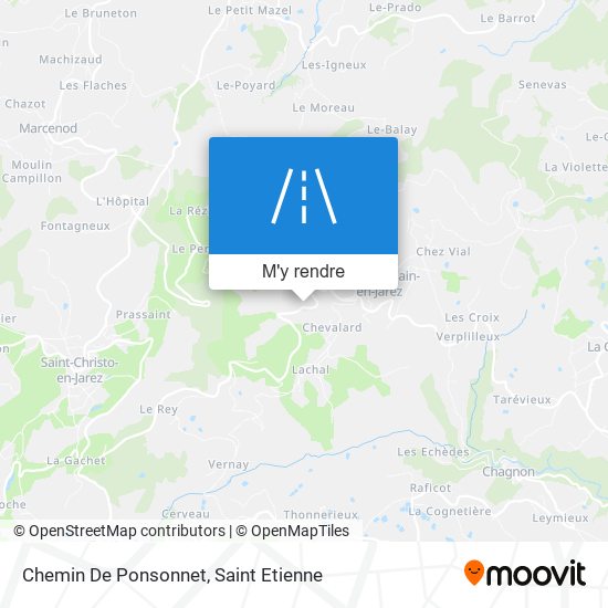 Chemin De Ponsonnet plan