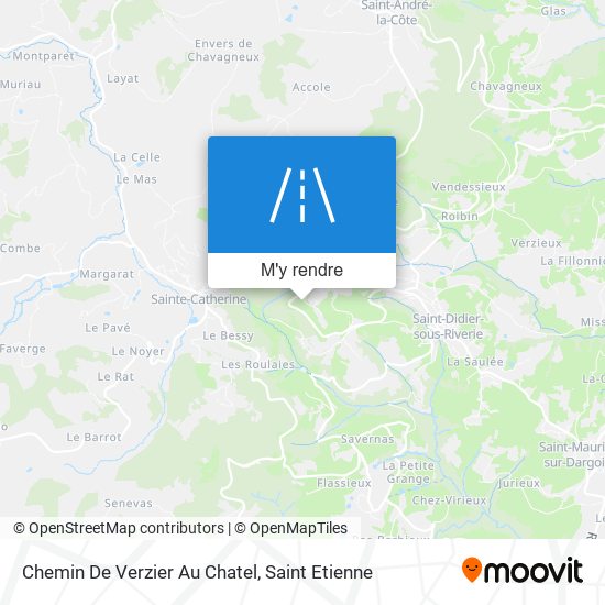 Chemin De Verzier Au Chatel plan