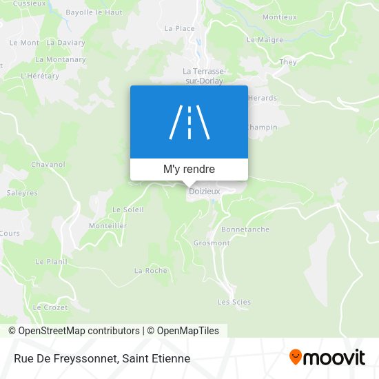Rue De Freyssonnet plan