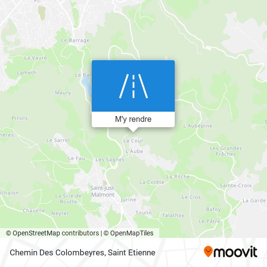 Chemin Des Colombeyres plan