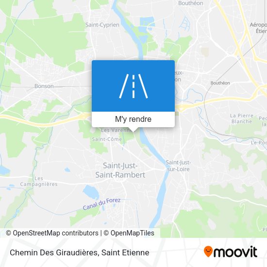 Chemin Des Giraudières plan