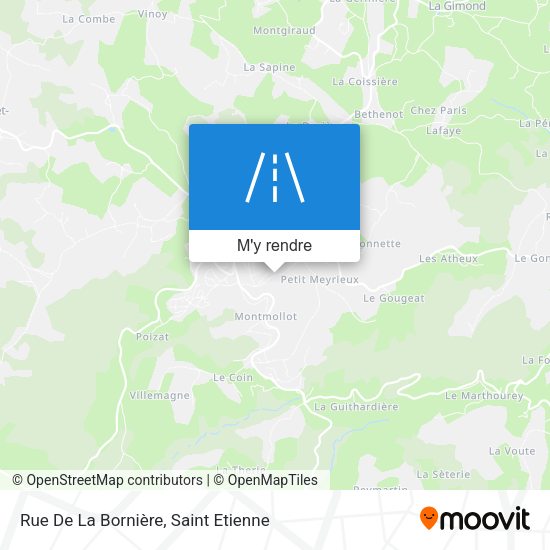 Rue De La Bornière plan