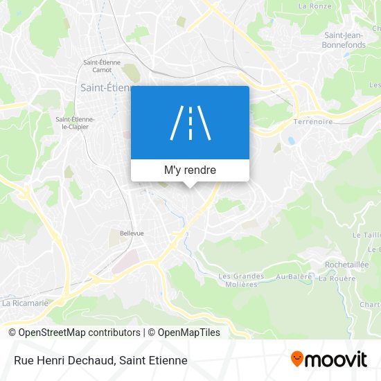 Rue Henri Dechaud plan