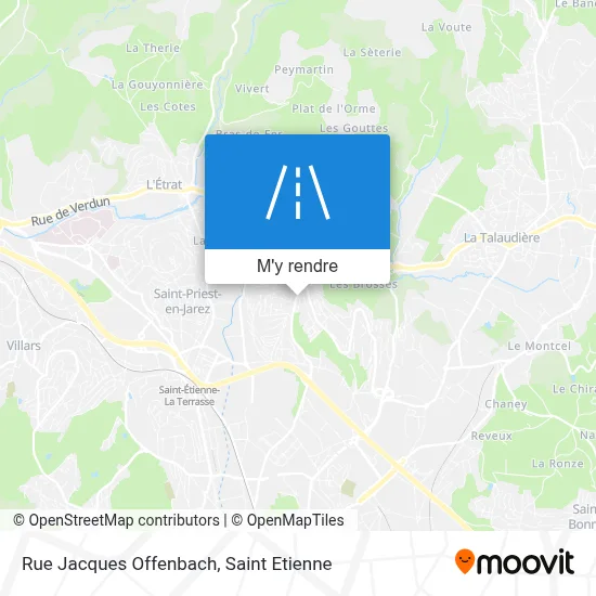 Rue Jacques Offenbach plan
