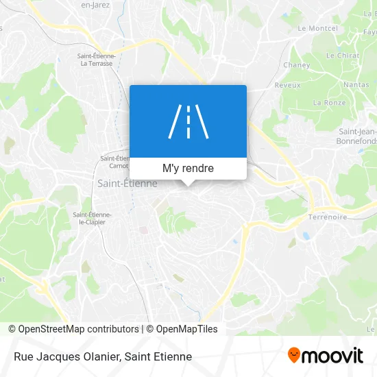 Rue Jacques Olanier plan