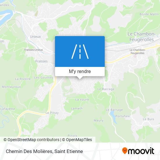 Chemin Des Molières plan