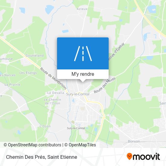 Chemin Des Prés plan