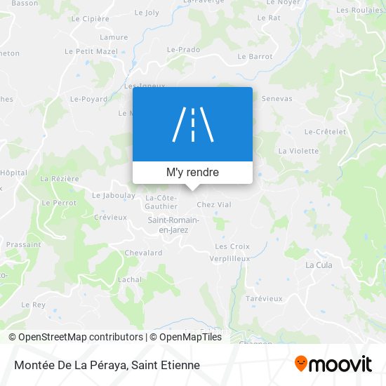 Montée De La Péraya plan