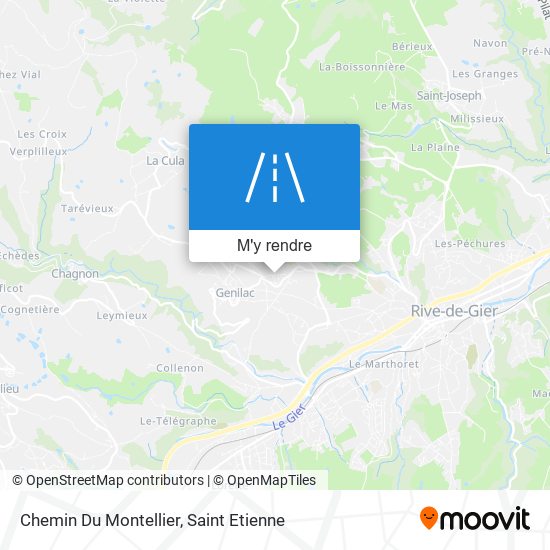 Chemin Du Montellier plan