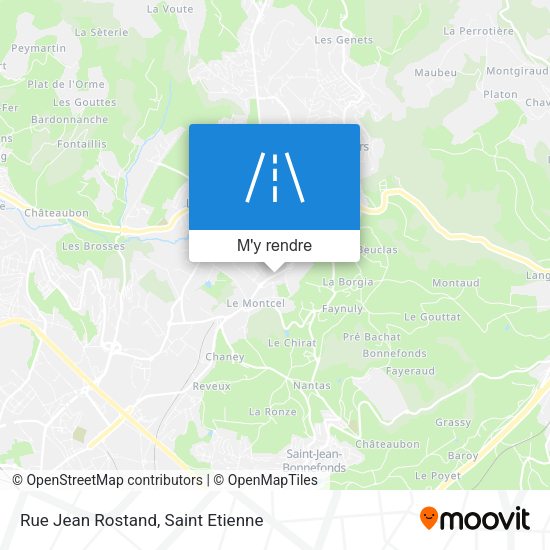 Rue Jean Rostand plan