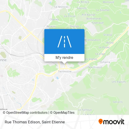Rue Thomas Edison plan
