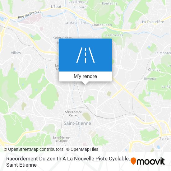 Racordement Du Zénith À La Nouvelle Piste Cyclable plan