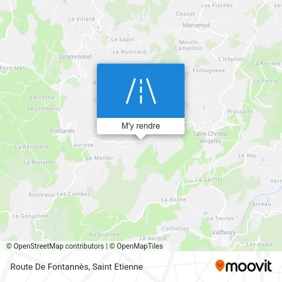 Route De Fontannès plan