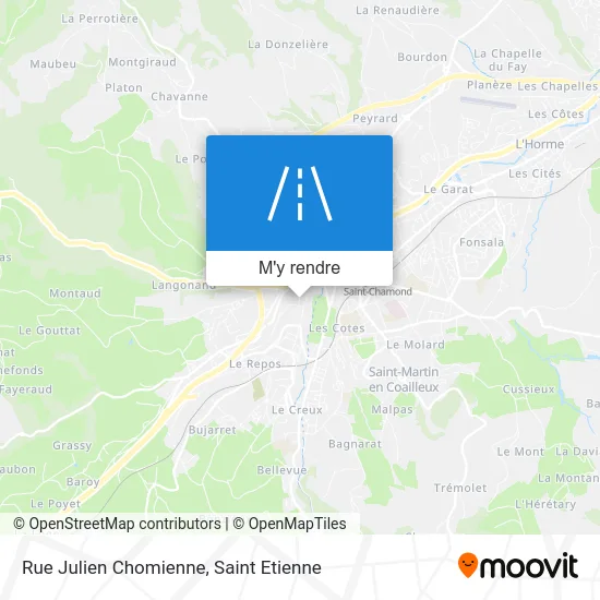 Rue Julien Chomienne plan