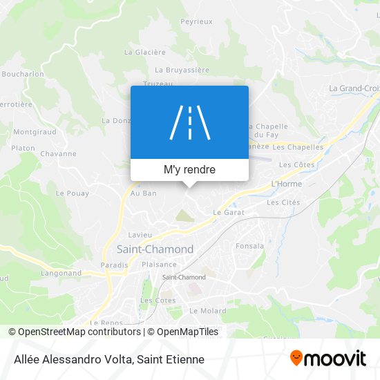 Allée Alessandro Volta plan