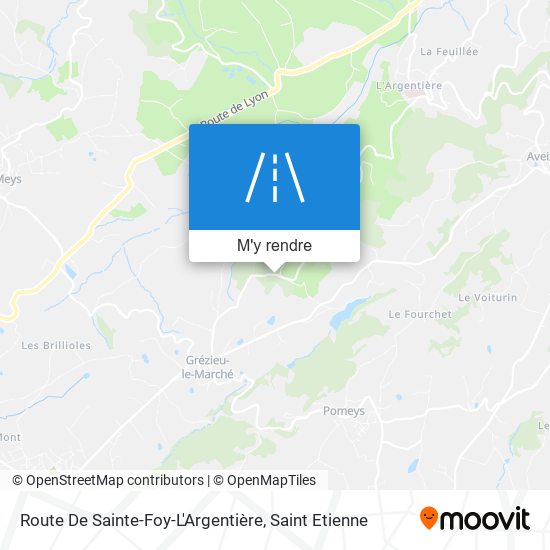 Route De Sainte-Foy-L'Argentière plan