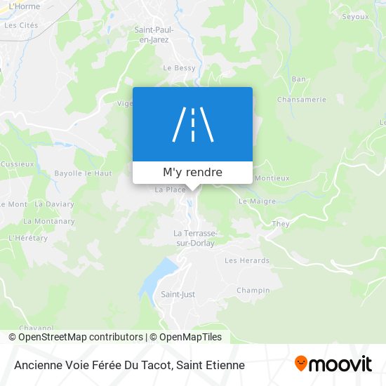 Ancienne Voie Férée Du Tacot plan