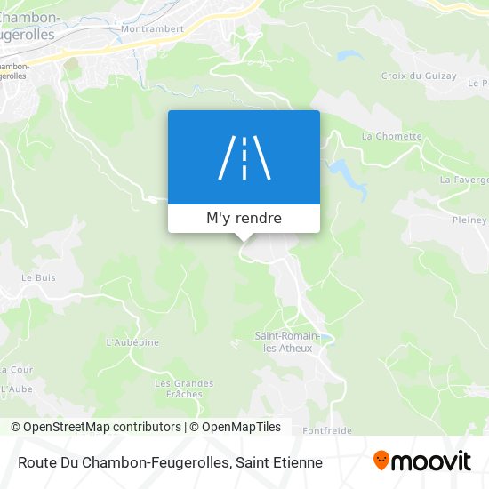 Route Du Chambon-Feugerolles plan