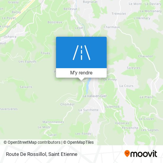 Route De Rossillol plan