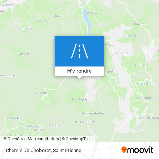 Chemin De Choboret plan