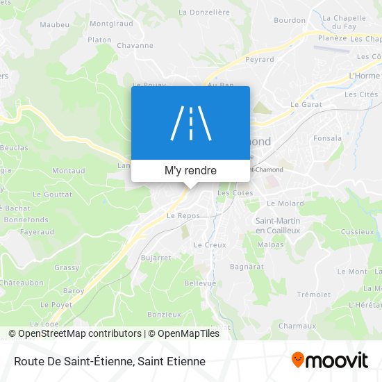 Route De Saint-Étienne plan