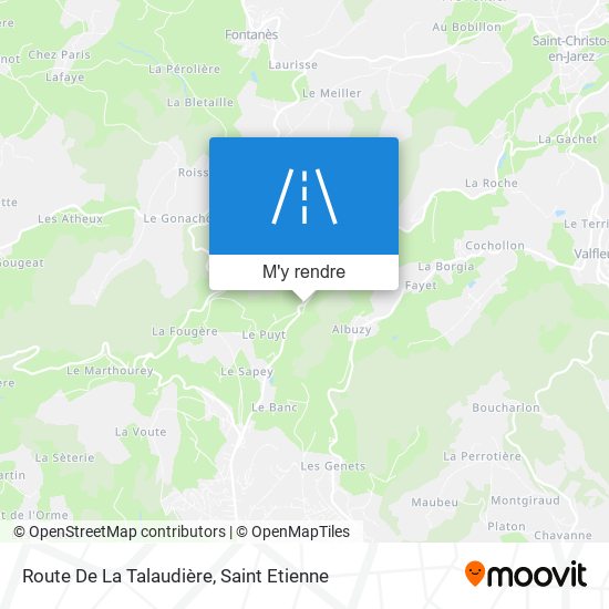 Route De La Talaudière plan