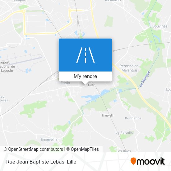 Rue Jean-Baptiste Lebas plan