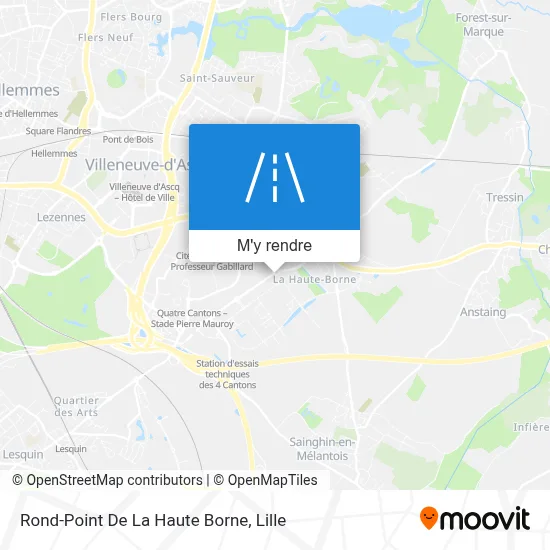 Rond-Point De La Haute Borne plan