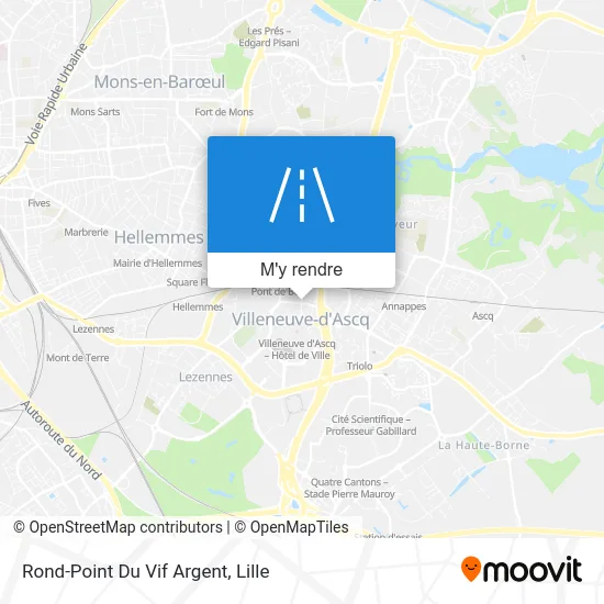 Rond-Point Du Vif Argent plan