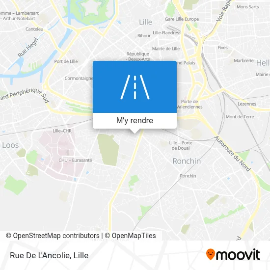 Rue De L'Ancolie plan