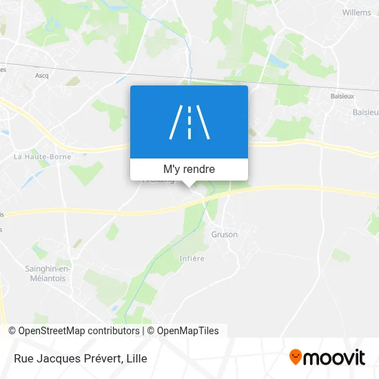 Rue Jacques Prévert plan