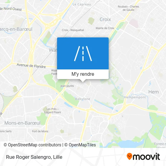 Rue Roger Salengro plan