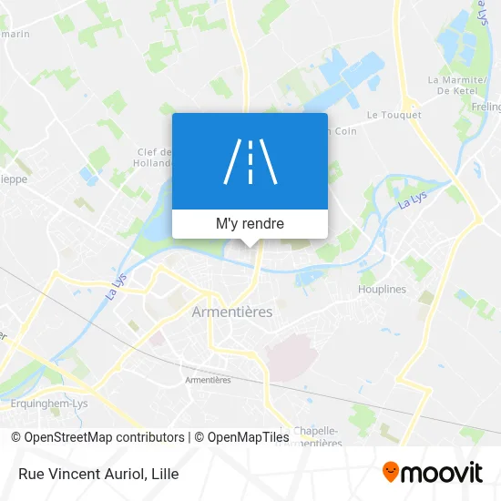 Rue Vincent Auriol plan