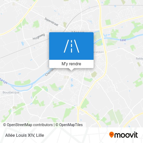 Allée Louis XIV plan