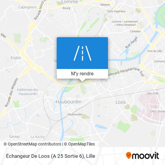 Échangeur De Loos (A 25 Sortie 6) plan