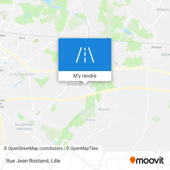 Rue Jean Rostand plan