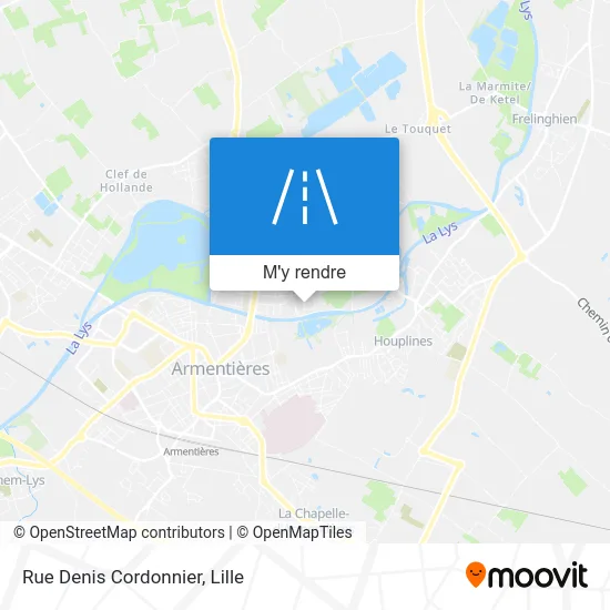 Rue Denis Cordonnier plan