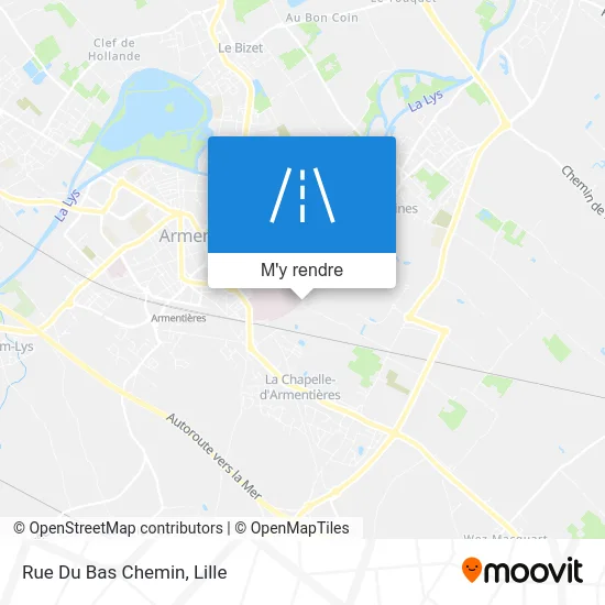 Rue Du Bas Chemin plan