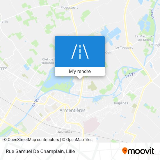 Rue Samuel De Champlain plan