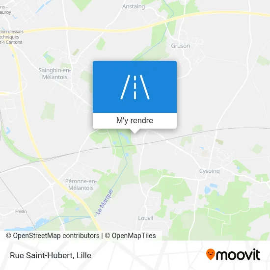 Rue Saint-Hubert plan