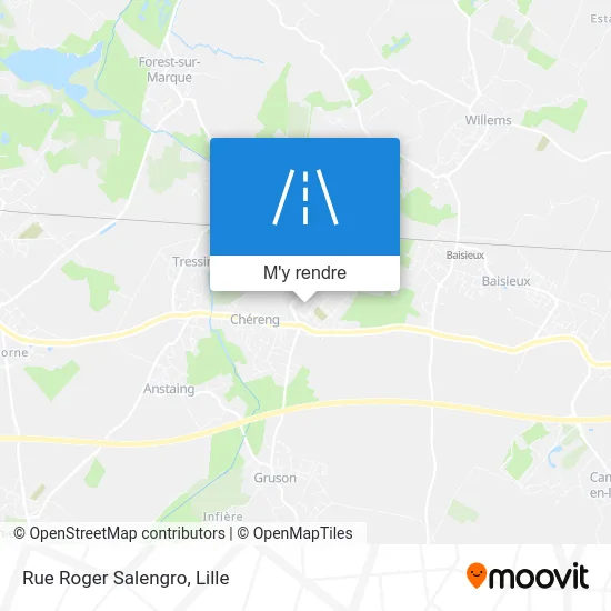 Rue Roger Salengro plan