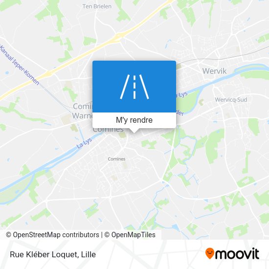Rue Kléber Loquet plan