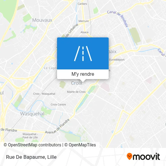Rue De Bapaume plan